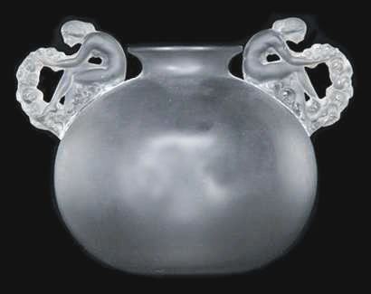 Rene Lalique Vase Bouchardon