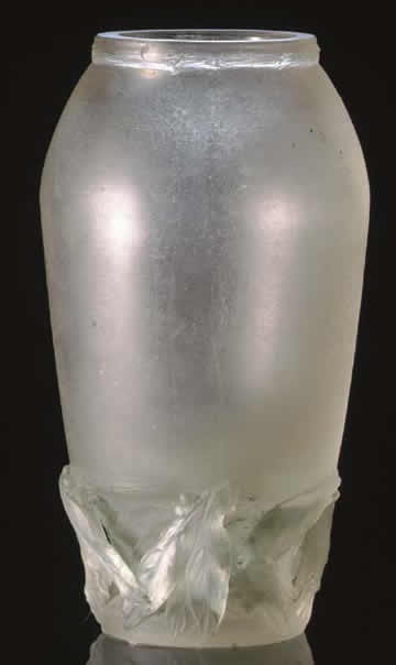 Rene Lalique Branches De Lauriers Ajoures Cire Perdue Vase