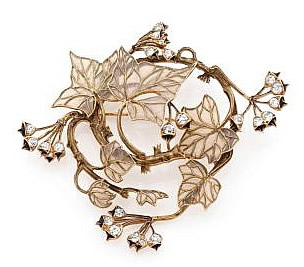 Rene Lalique Branches Leaves and Buds  Pendant