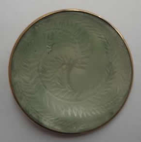 Rene Lalique Cabochon Acacias Brooch