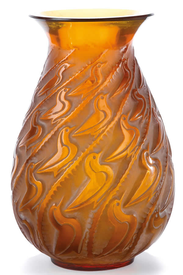 Rene Lalique Vase Canards