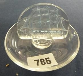 Rene Lalique Ashtray Caravelle