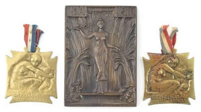Rene Lalique Plaque Centenary of the Republic of Chile 1810-1910