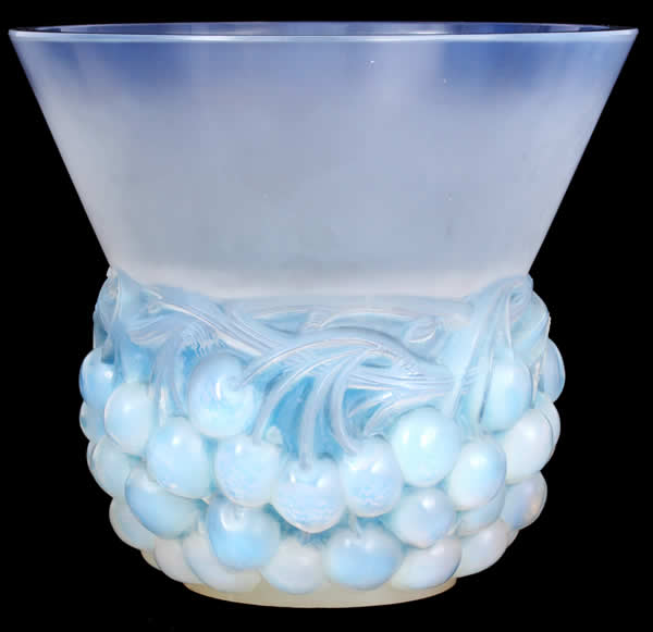Rene Lalique Vase Cerises