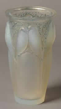 Rene Lalique Opalescent Vase Ceylon