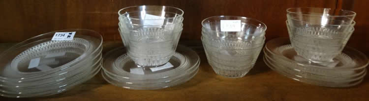 Rene Lalique Tableware Champigny