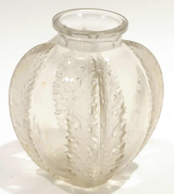 Rene Lalique Vase Chardons