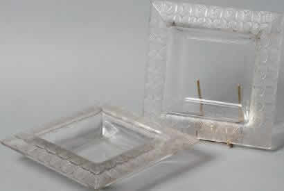 Rene Lalique Square Bowl Charme