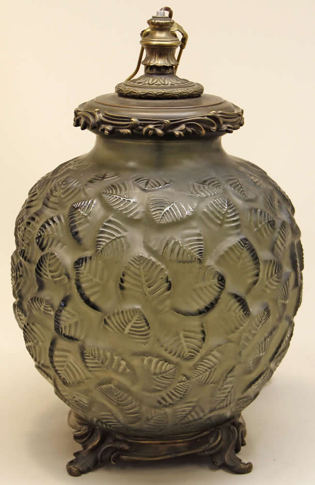 Rene Lalique Charmilles Vase Lamp