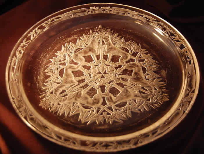 Rene Lalique Plate Chasse Chiens