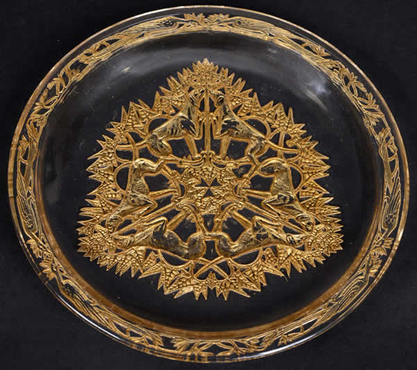 Rene Lalique Plate Chasse Chiens