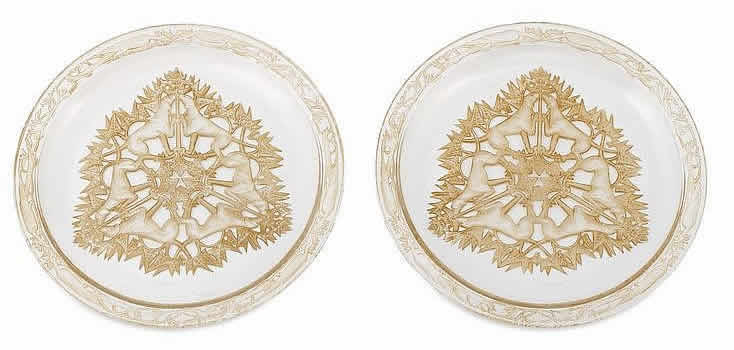 Rene Lalique Plate Chasse Chiens