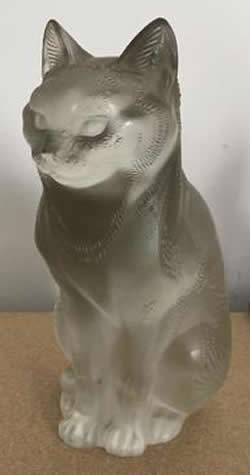 Rene Lalique Decoration Chat Assis