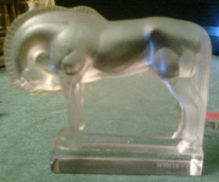 Rene Lalique Paperweight Cheval