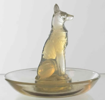 Rene Lalique Ashtray Chien