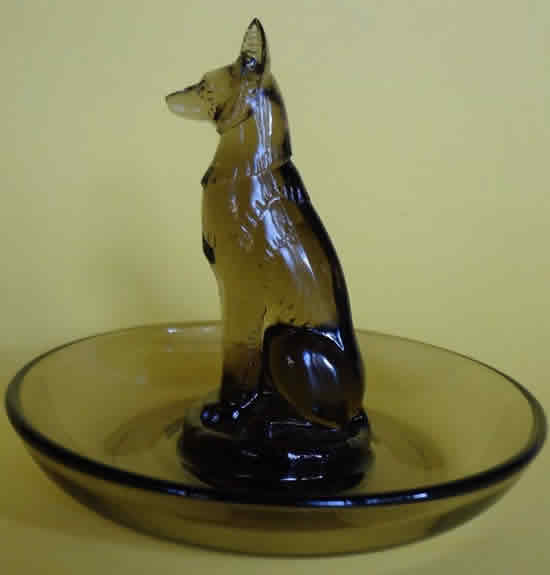 Rene Lalique Pin Dish Chien