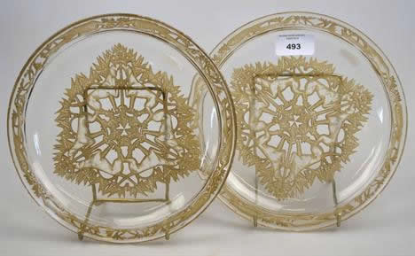 Rene Lalique Plate Chiens