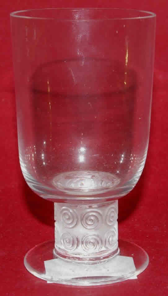 Rene Lalique Water Glass Chinon