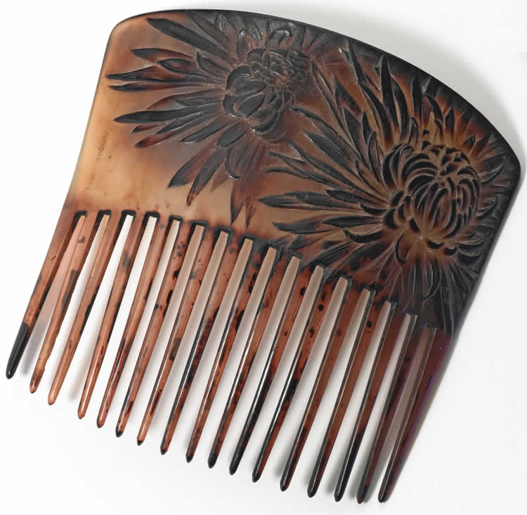 Rene Lalique Chrysantheme Comb