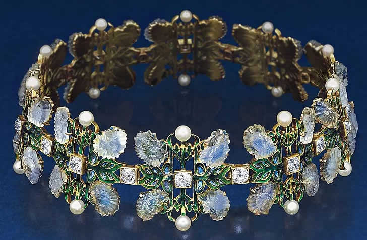 Rene Lalique Chrysanthemum Necklace