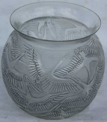 Rene Lalique Vase Cigognes