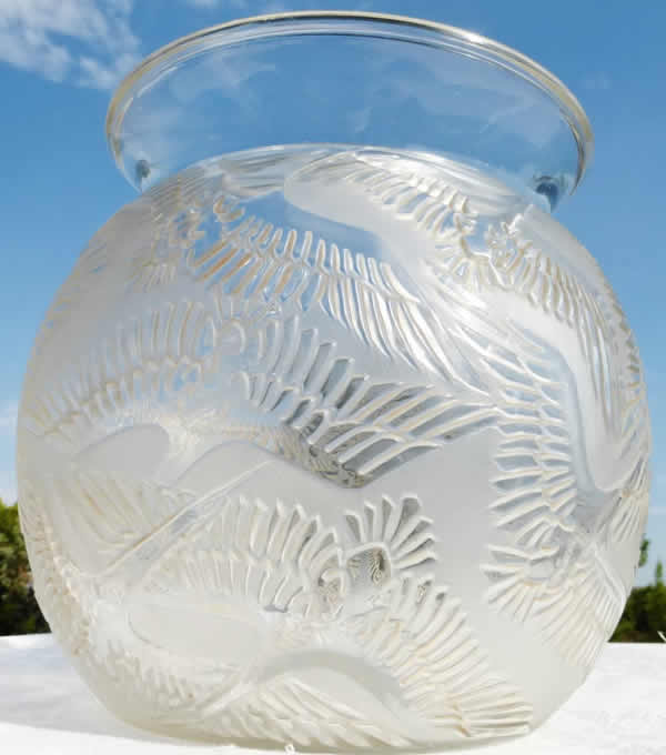 Rene Lalique Vase Cigognes
