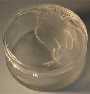 Rene Lalique Box Coq