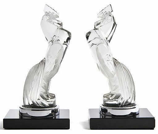 Rene Lalique Serre-Livres Coq Houdan