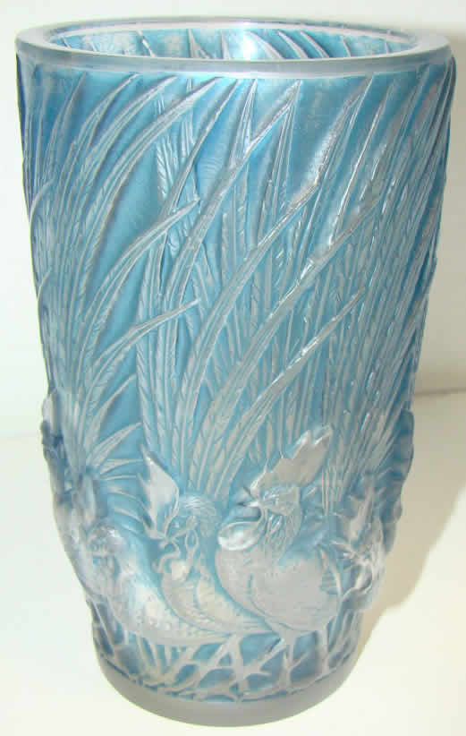 Rene Lalique Vase Coqs Et Plumes