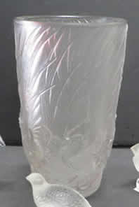 Rene Lalique Vase Coqs Et Plumes