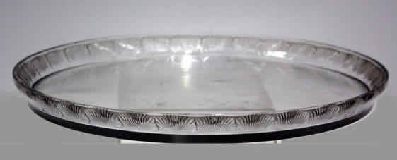Rene Lalique Serving Tray Coquelicot