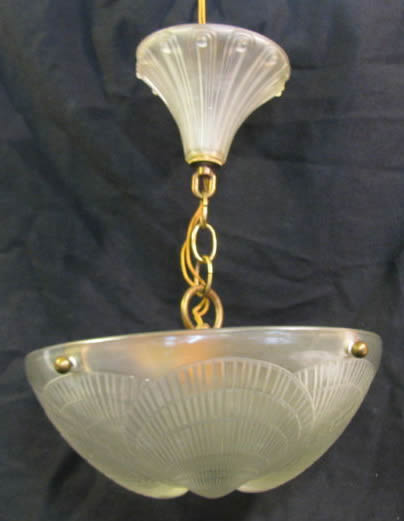 Rene Lalique Light Fixture Coquilles