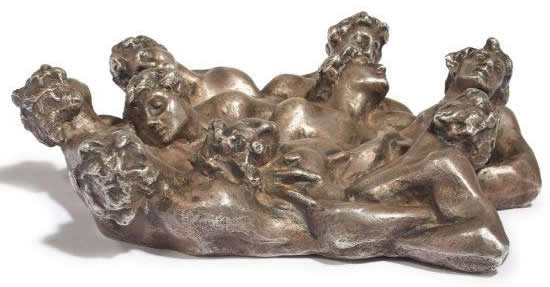 Rene Lalique Corps D'Hommes Entrelaces Table Decoration