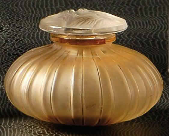 Rene Lalique Perfume Bottle Cotes Bouchon Papillons