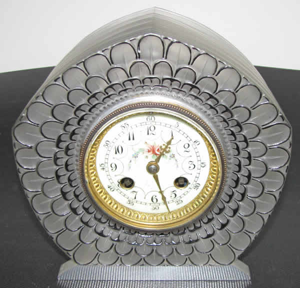 Rene Lalique Clock Dahlia