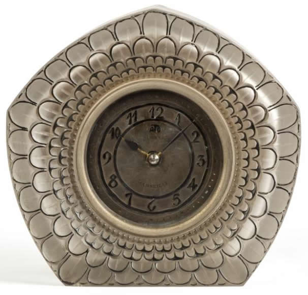 Rene Lalique Clock Dahlia