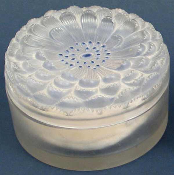 Rene Lalique Powder Box Dahlia
