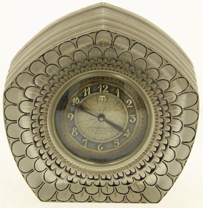 Rene Lalique Pendule Dahlia