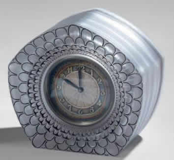 Rene Lalique Clock Dahlia