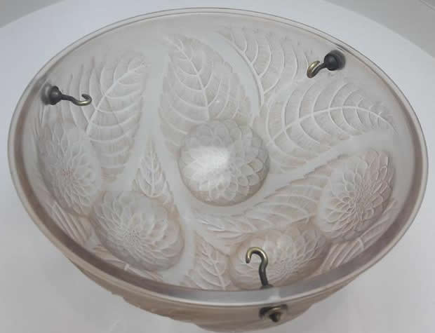 Rene Lalique Bowl Dahlias