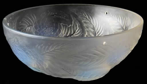 Rene Lalique Bowl Dahlias