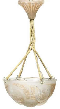 Rene Lalique Light Fixture Dahlias