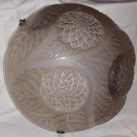 Rene Lalique Light Fixture Dahlias