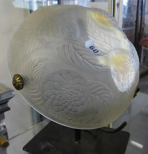 Rene Lalique Lighting Fixture Dahlias