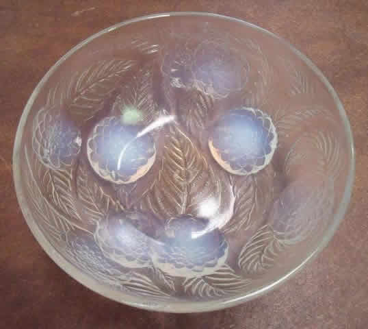 Rene Lalique Bowl Dahlias