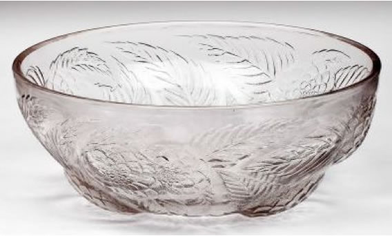 Rene Lalique Bowl Dahlias