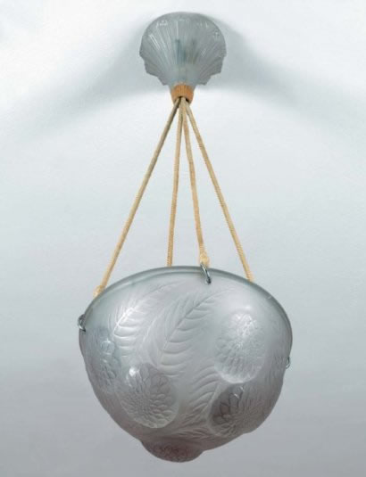 Rene Lalique Light Fixture Dahlias