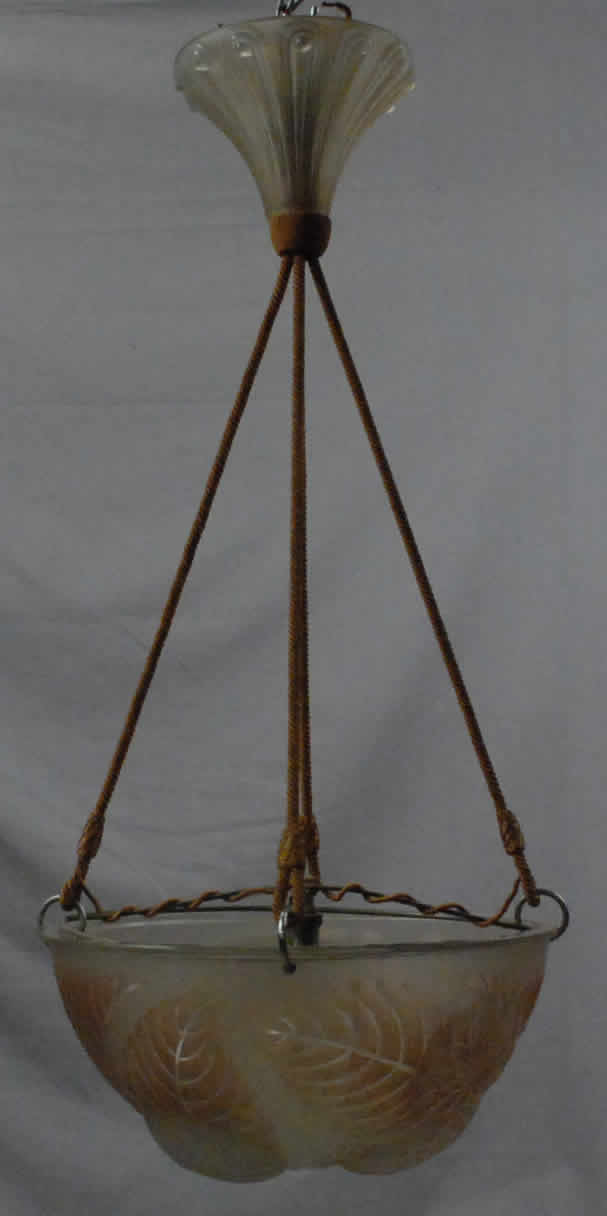 Rene Lalique Light Fixture Dahlias