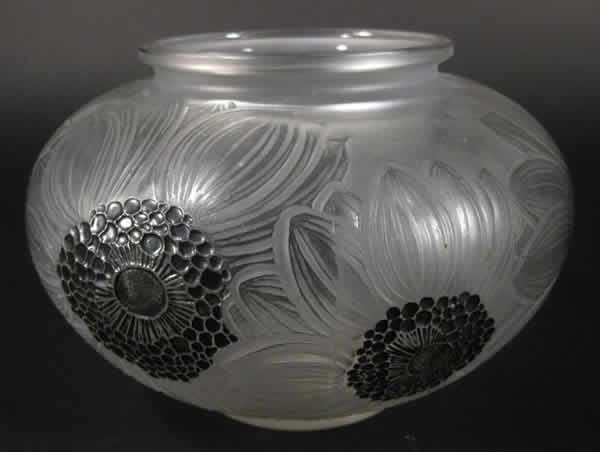 Rene Lalique Vase Dahlias