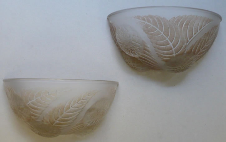 Rene Lalique Sconce Dahlias